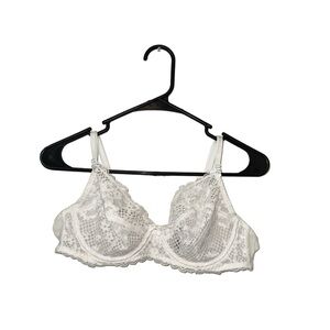 Adore Me White Lace Bra